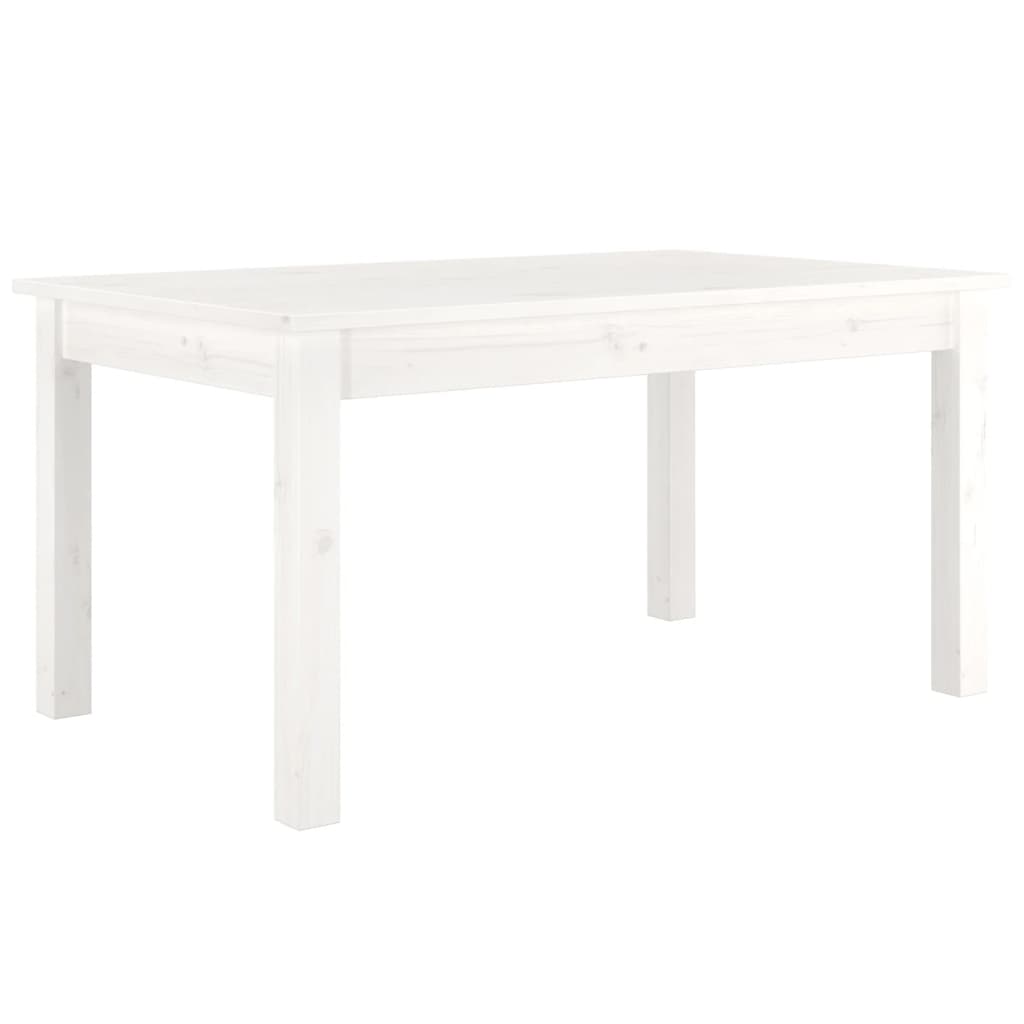 Coffee Table White 80x50x40 cm Solid Pine
