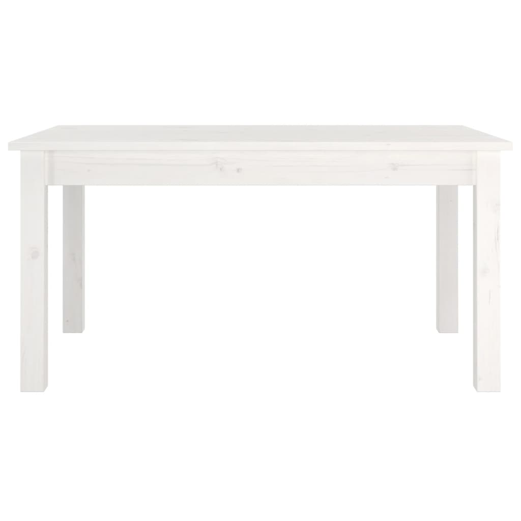 Coffee Table White 80x50x40 cm Solid Pine