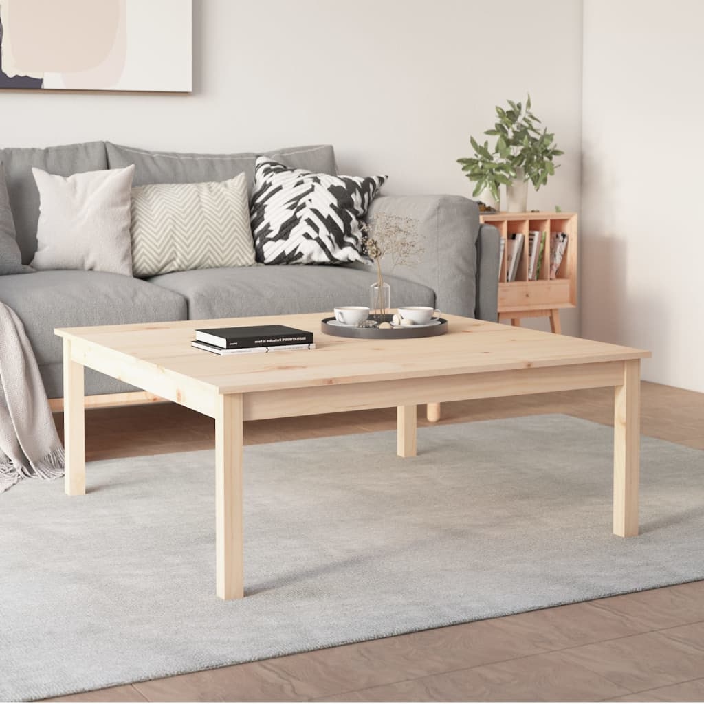 Couchtisch 100x100x40 cm Massivholz Kiefer