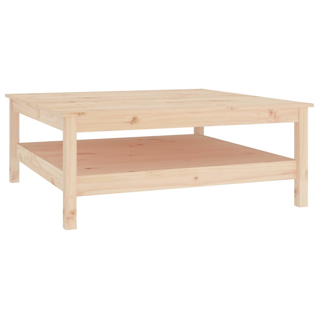 Table basse 100x100x40 cm en bois de pin massif