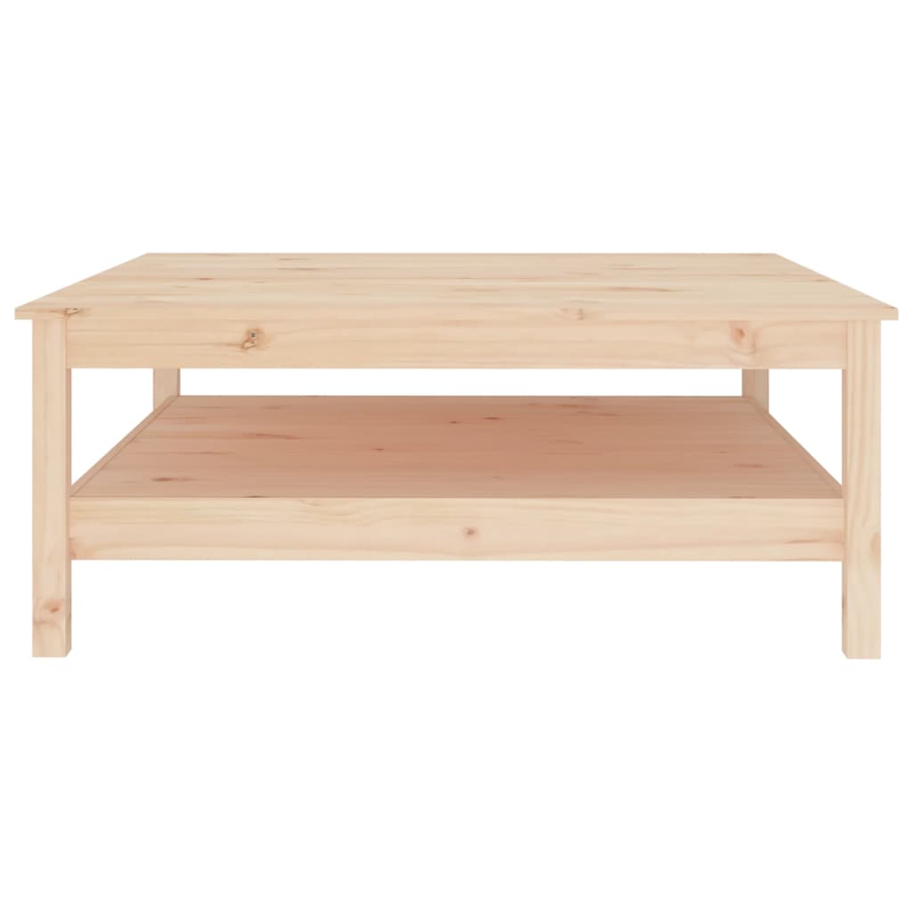 Table basse 100x100x40 cm en bois de pin massif