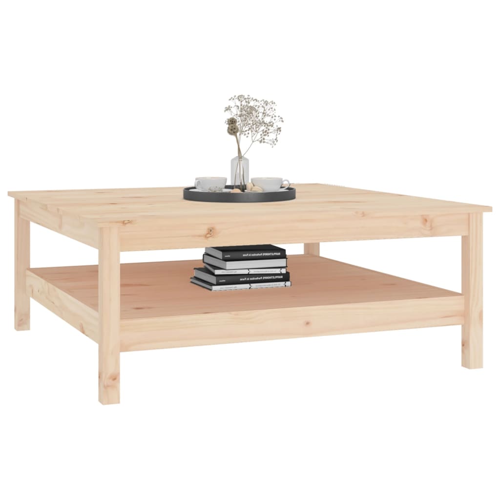 Table basse 100x100x40 cm en bois de pin massif