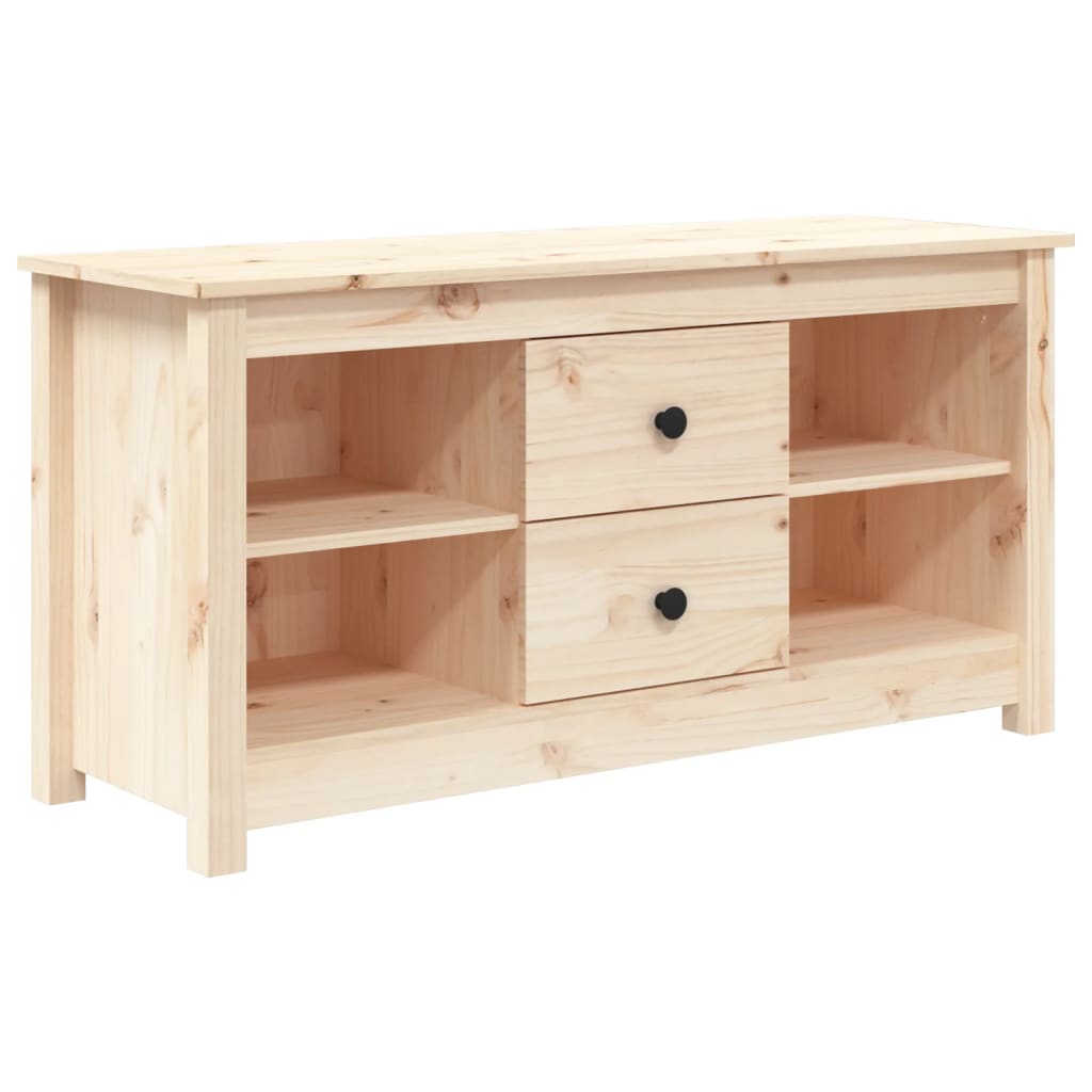 Meuble TV 103x36,5x52 cm en bois de pin massif