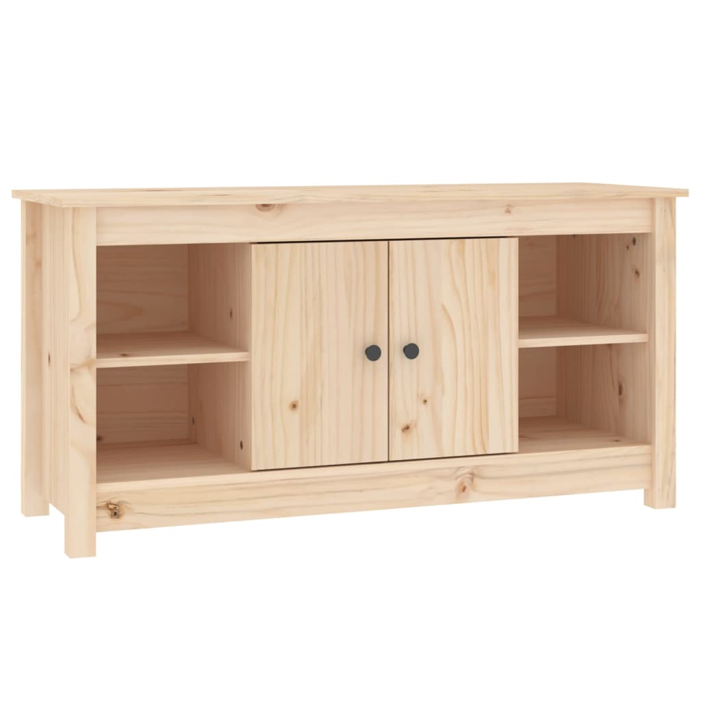 TV-Schrank 103x36,5x52 cm Massivholz Kiefer