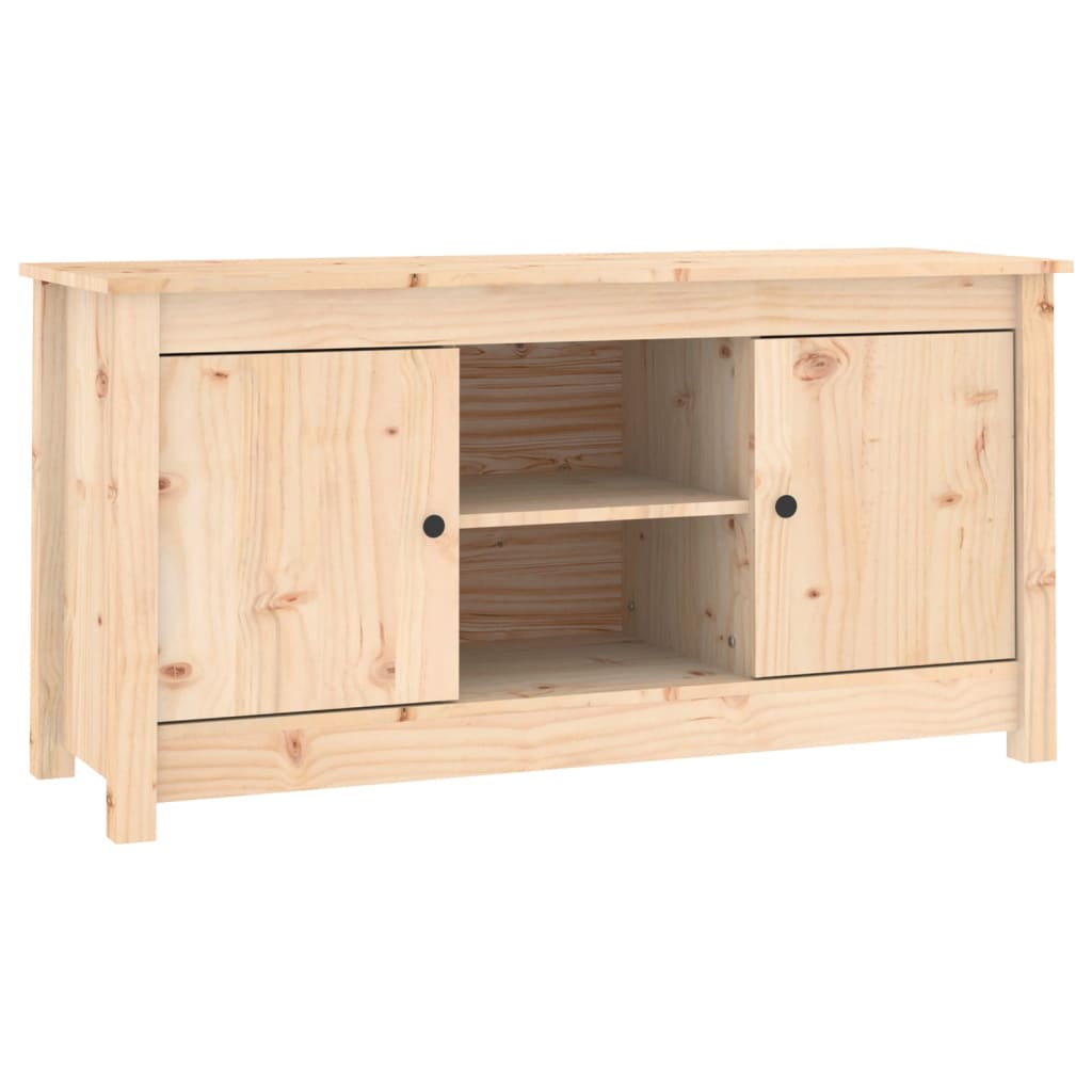 Meuble TV 103x36,5x52 cm en bois de pin massif