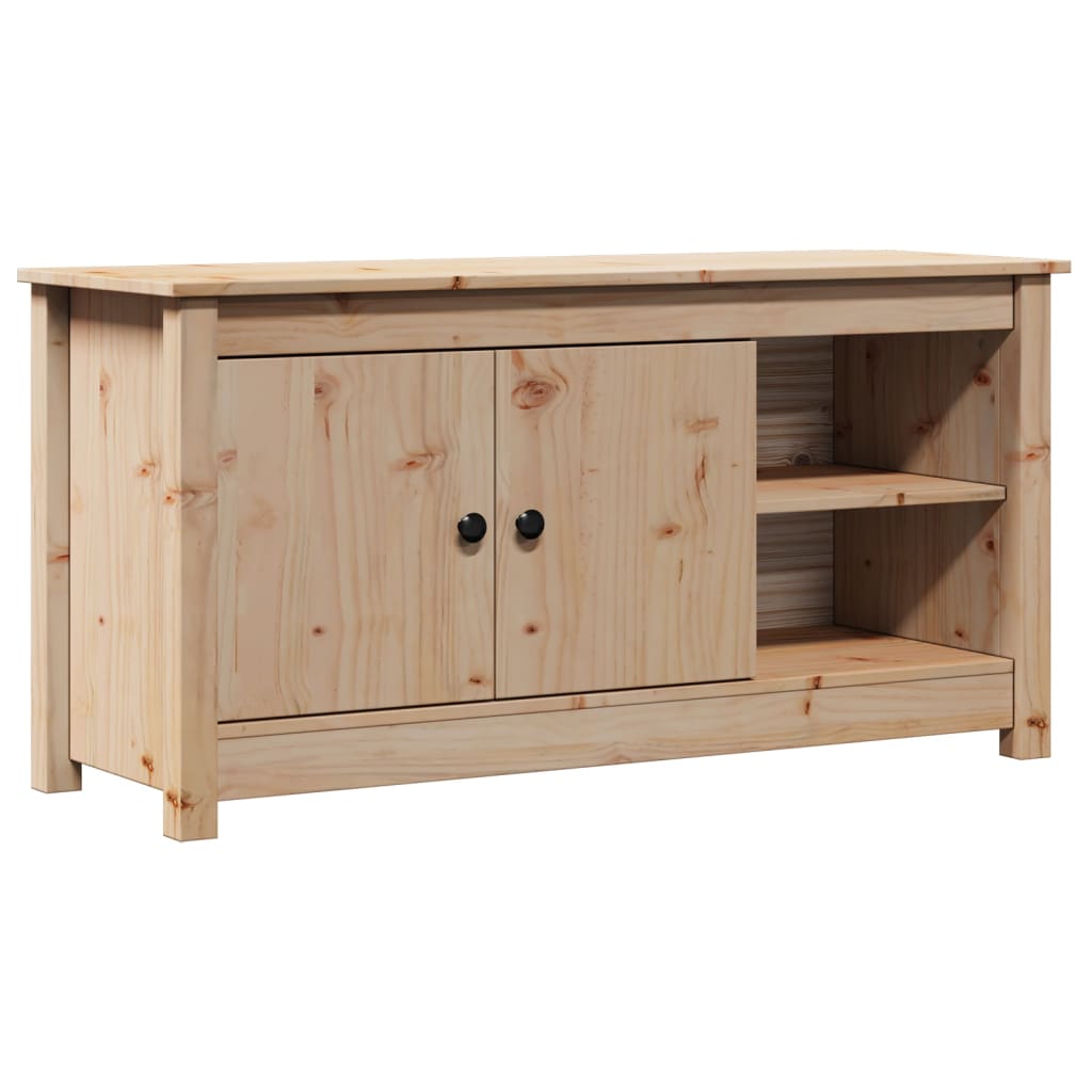 Meuble TV 103x36,5x52 cm en bois de pin massif