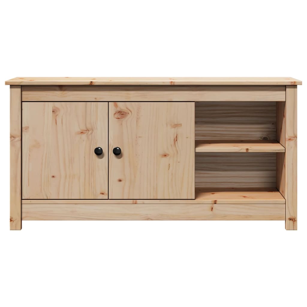 Meuble TV 103x36,5x52 cm en bois de pin massif