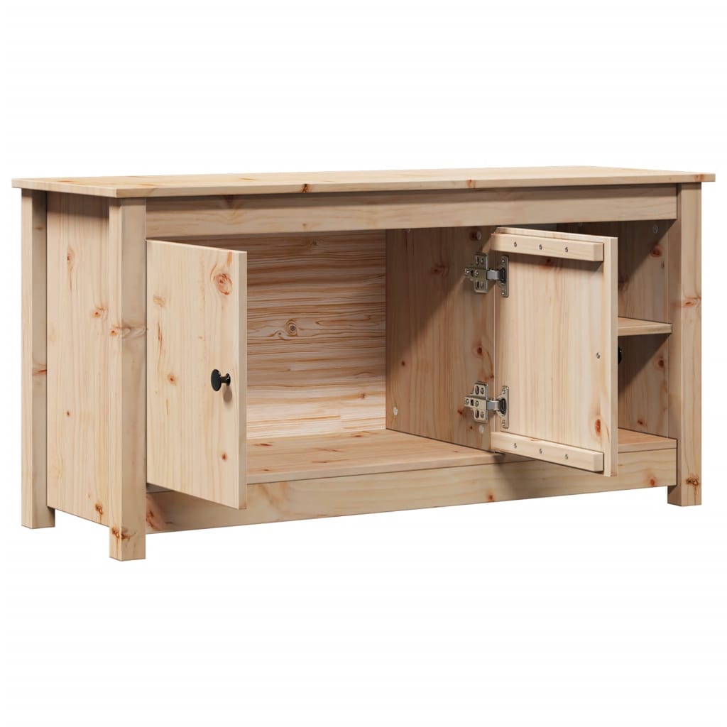 Meuble TV 103x36,5x52 cm en bois de pin massif