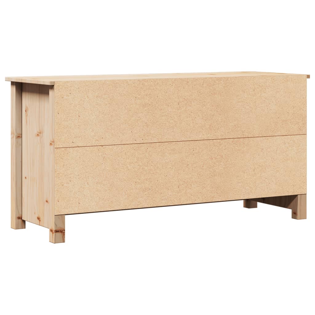 Meuble TV 103x36,5x52 cm en bois de pin massif