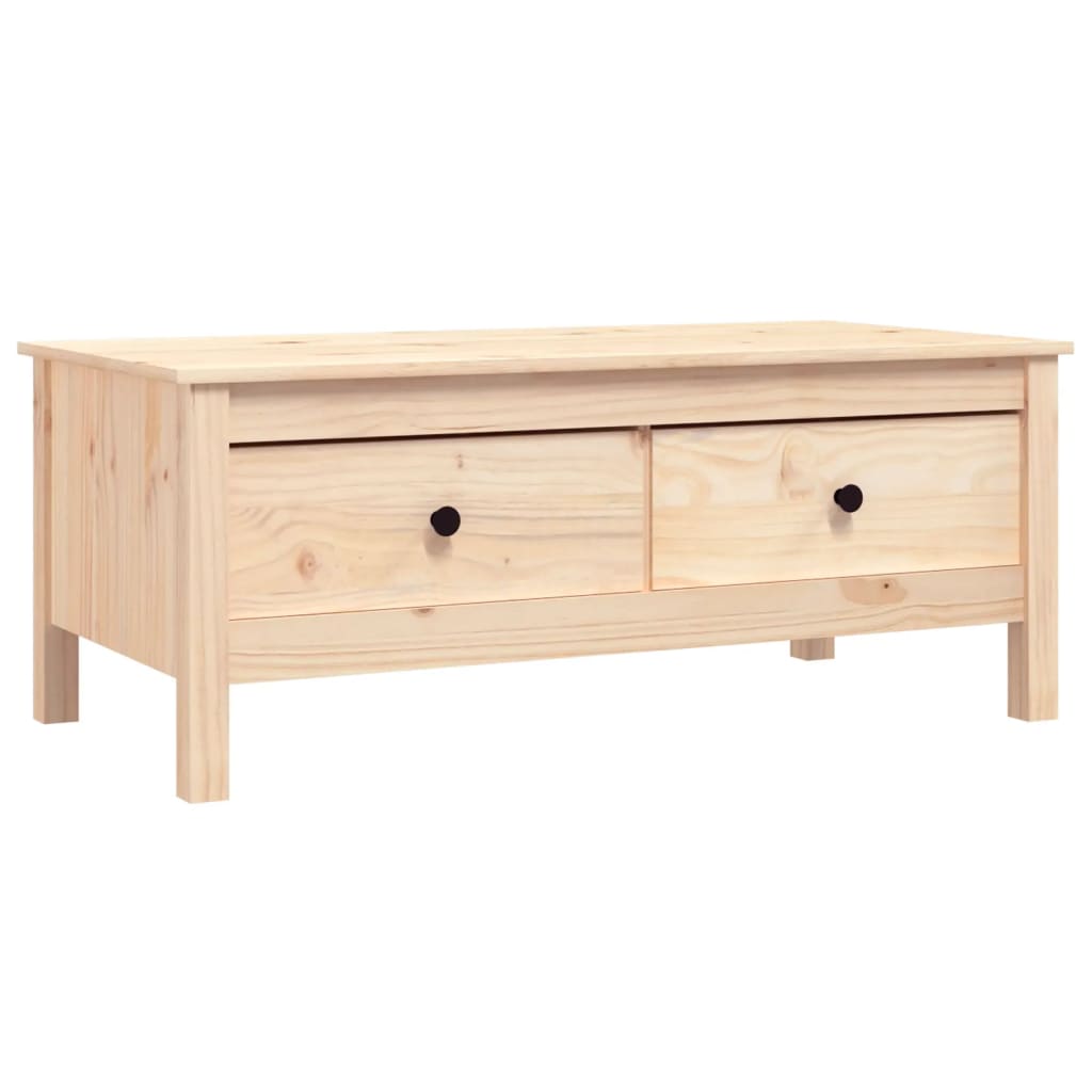 Table basse 100x50x40 cm en bois de pin massif