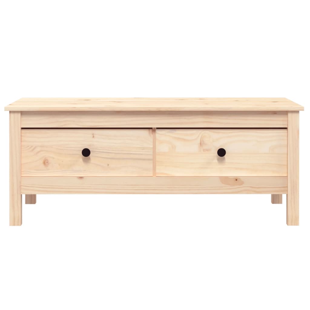 Table basse 100x50x40 cm en bois de pin massif