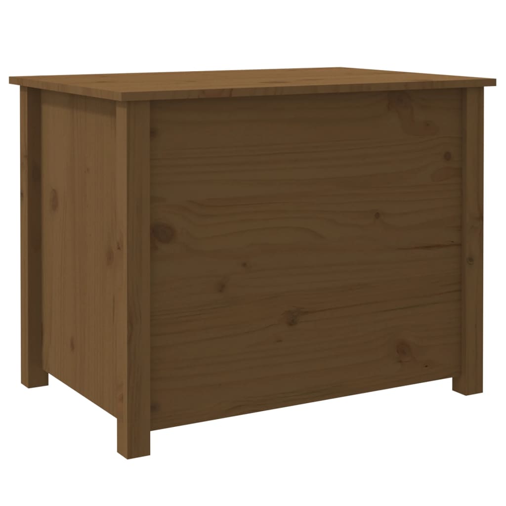 Table basse marron miel 71x49x55 cm en bois de pin massif