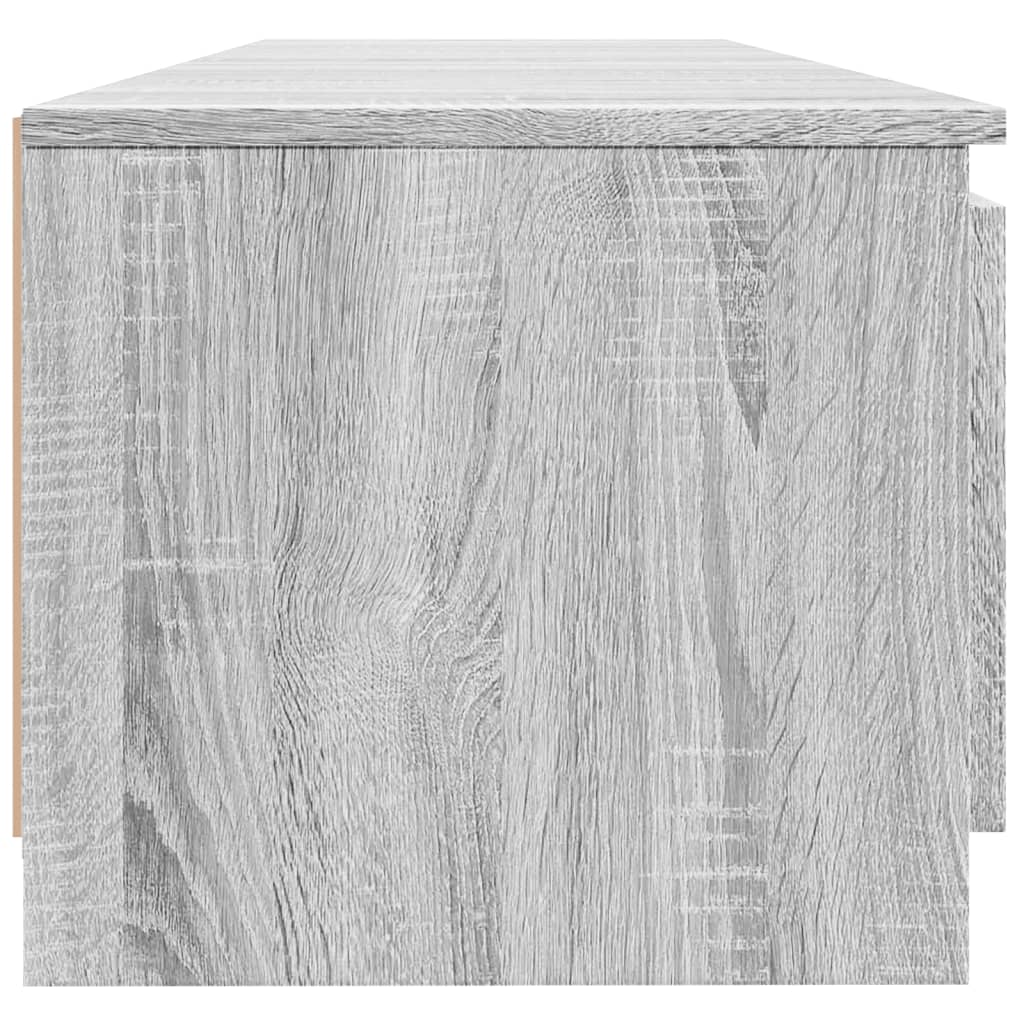 TV-Schrank mit LED-Leuchten Grau Sonoma 140x40x35,5 cm