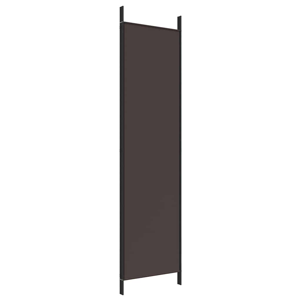3-tlg. Paravent Braun 150x200 cm Stoff