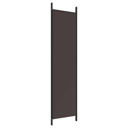 3-tlg. Paravent Braun 150x200 cm Stoff