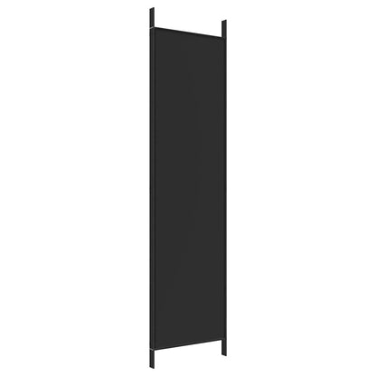 3-tlg. Paravent Schwarz 150x200 cm Stoff