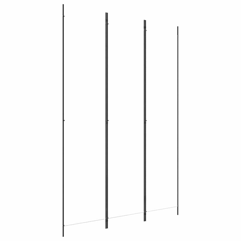 3-tlg. Paravent Weiß 150x220 cm Stoff