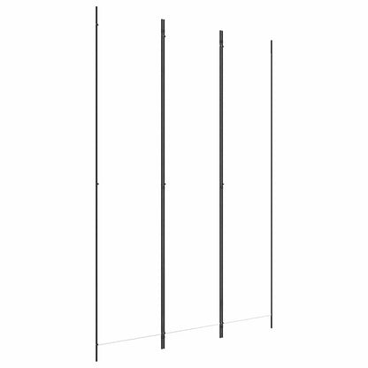 3-tlg. Paravent Weiß 150x220 cm Stoff