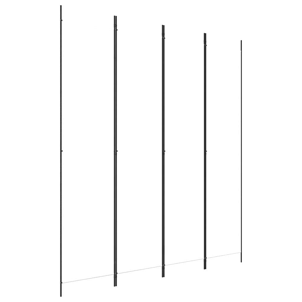 4-tlg. Paravent Weiß 200x220 cm Stoff