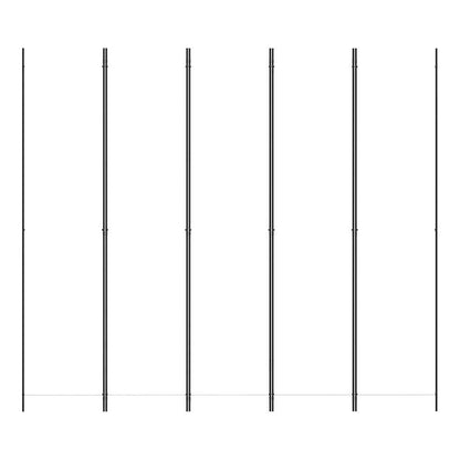 5-tlg. Paravent Weiß 250x220 cm Stoff