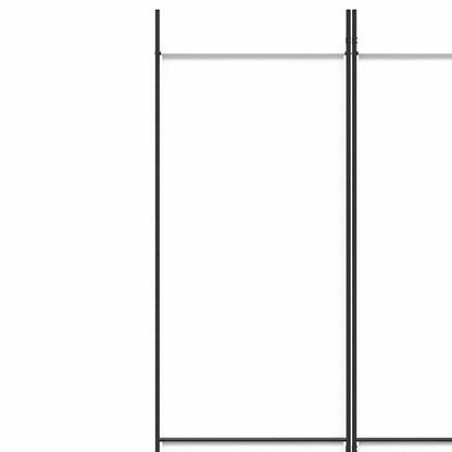5-tlg. Paravent Weiß 250x220 cm Stoff