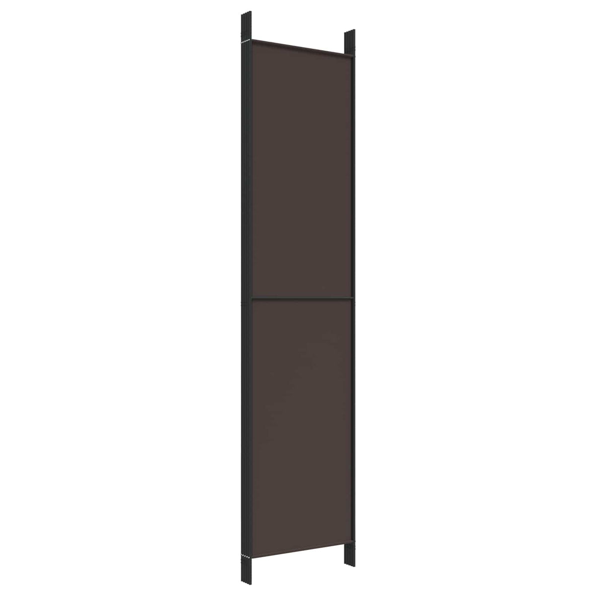 5-tlg. Paravent Braun 250x220 cm Stoff