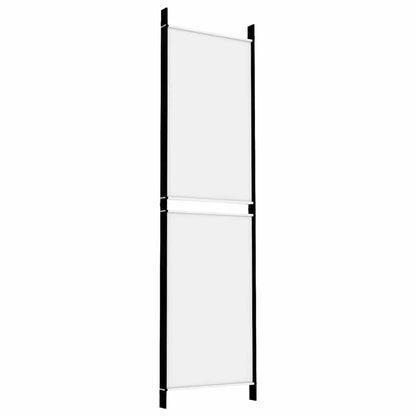 4-tlg. Paravent Weiß 200x180 cm Stoff