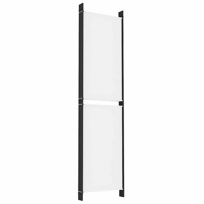 6-tlg. Paravent Weiß 300x200 cm Stoff