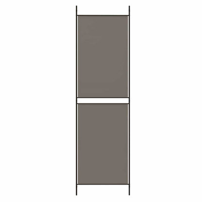 5-tlg. Paravent Anthrazit 250x220 cm Stoff