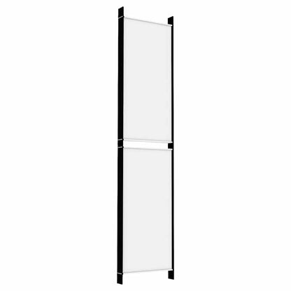 6-tlg. Paravent Weiß 300x220 cm Stoff