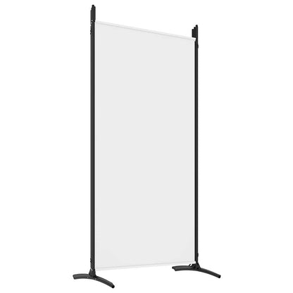 6-tlg. Paravent Weiß 520x180 cm Stoff