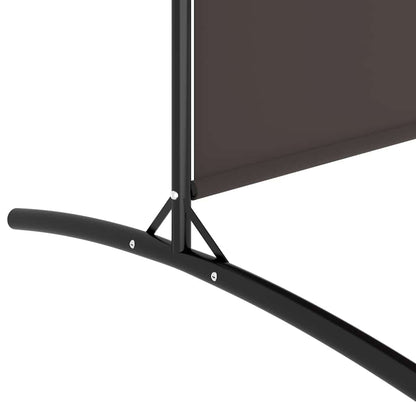2-tlg. Paravent Braun 348x180 cm Stoff