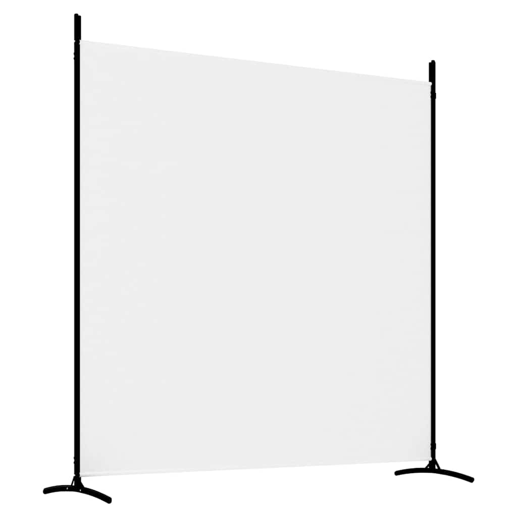 3-tlg. Paravent Weiß 525x180 cm Stoff