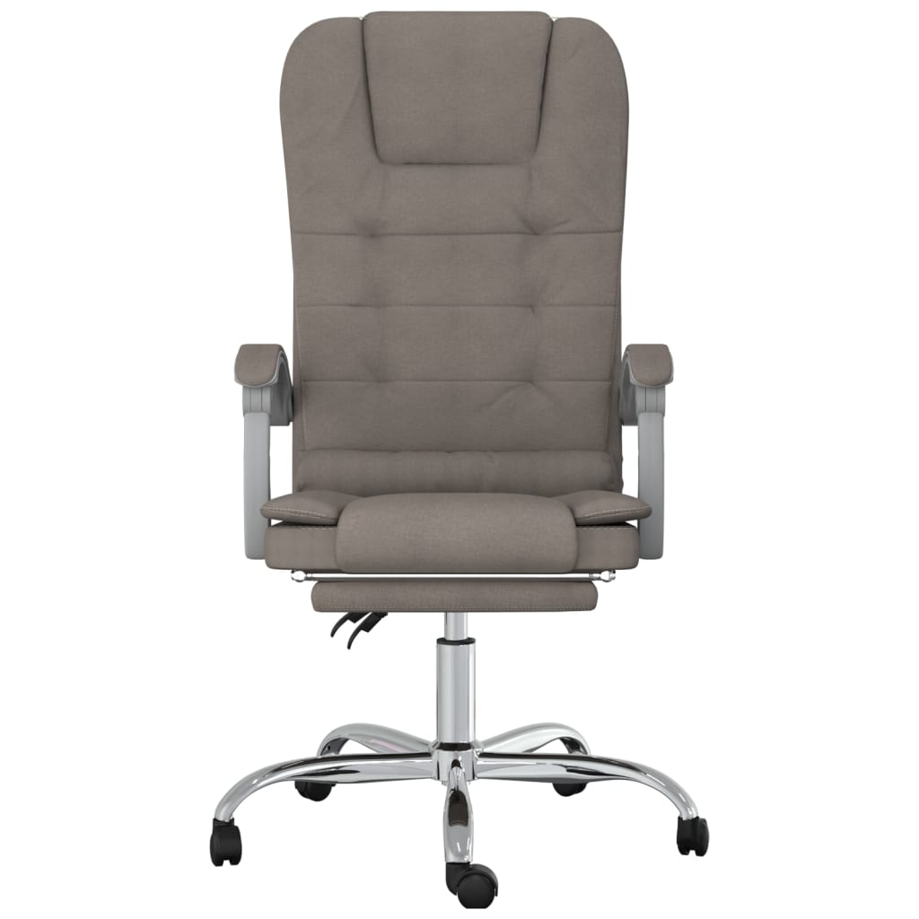 Bürostuhl mit Massagefunktion Taupe Stoff