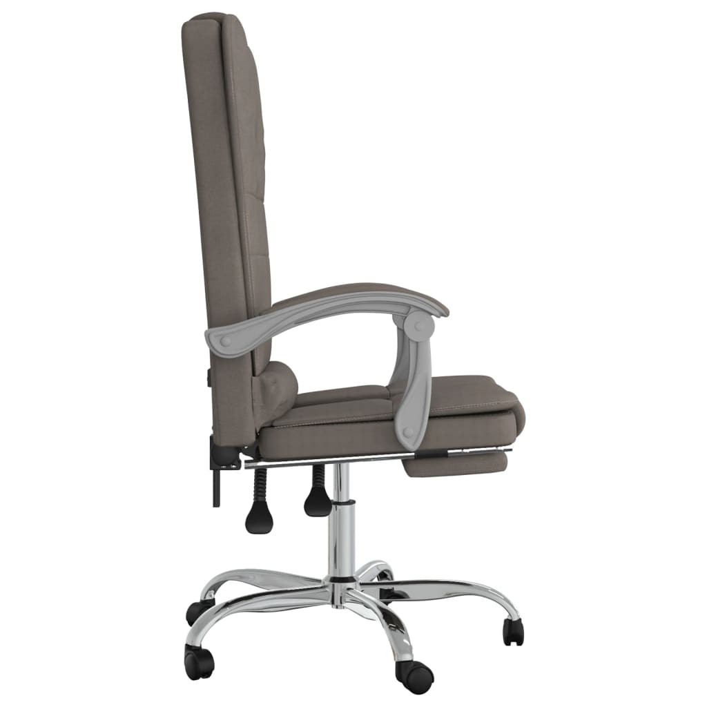 Bürostuhl mit Massagefunktion Taupe Stoff
