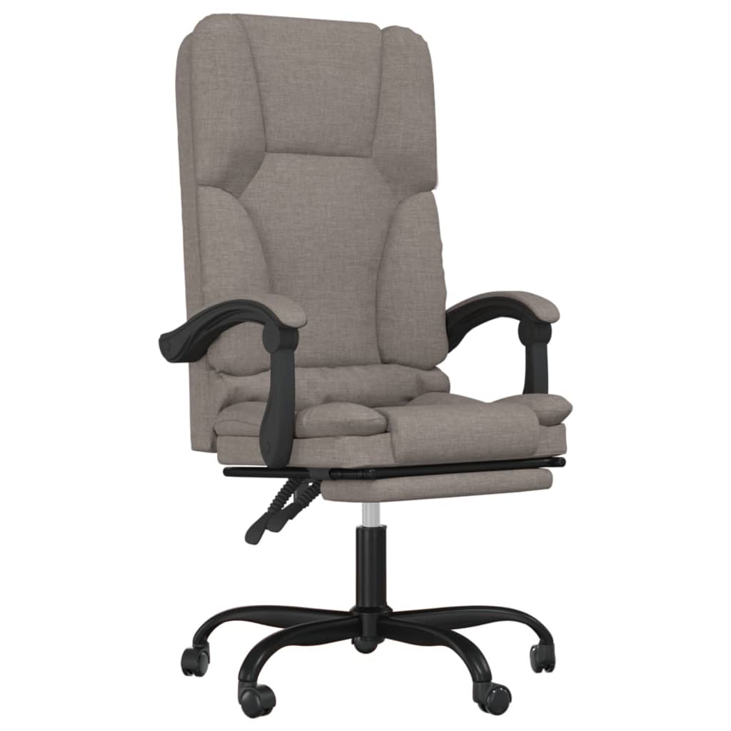 Bürostuhl mit Massagefunktion Taupe Stoff