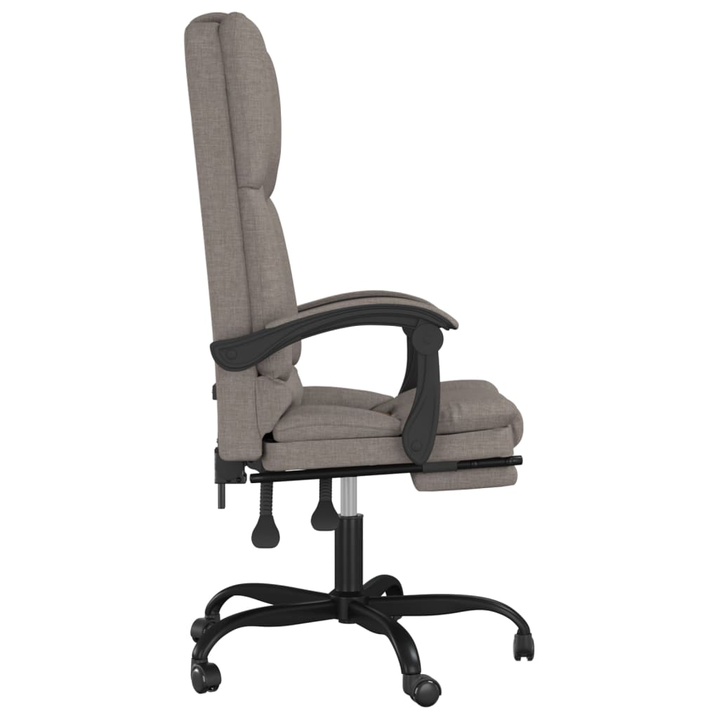 Bürostuhl mit Massagefunktion Taupe Stoff