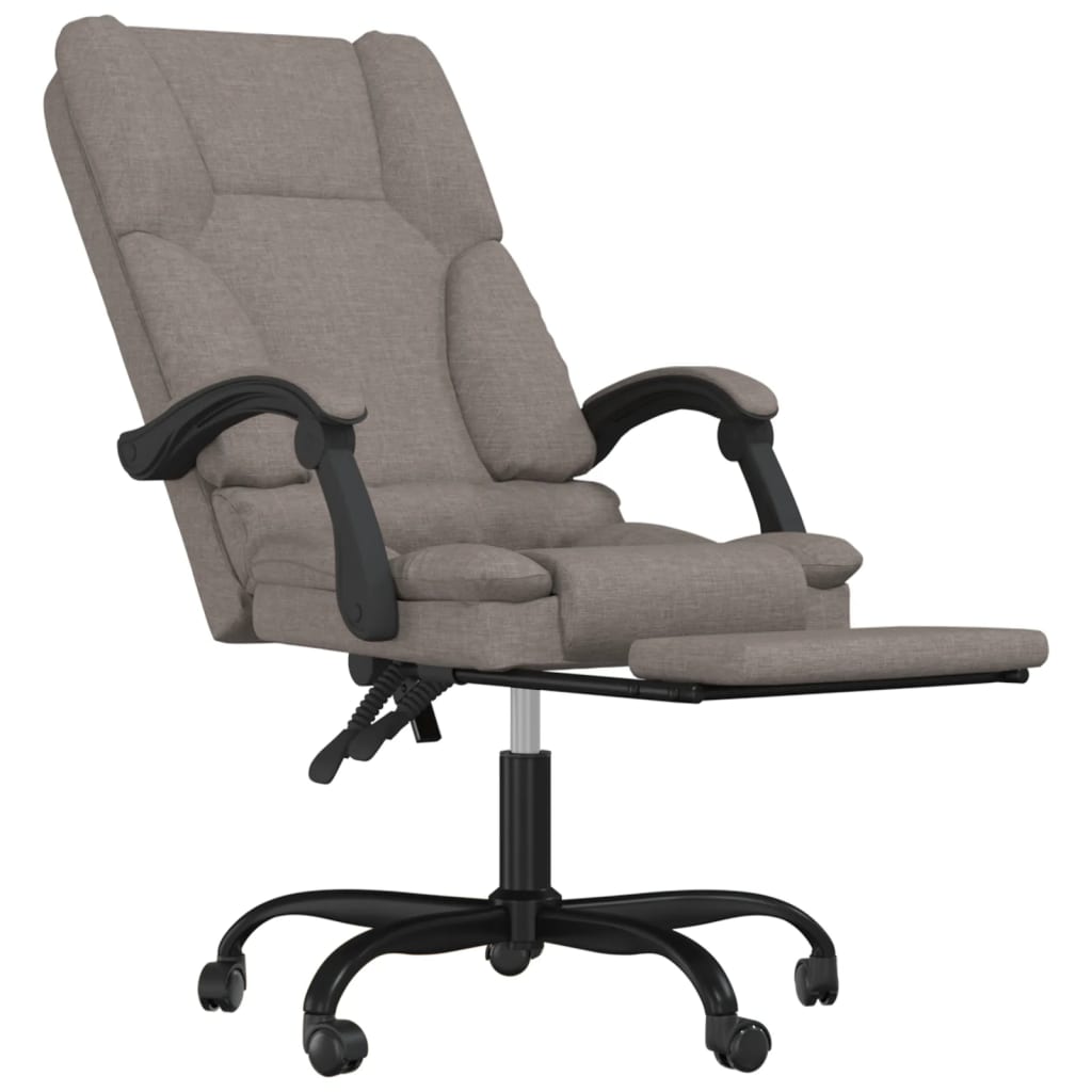 Bürostuhl mit Massagefunktion Taupe Stoff