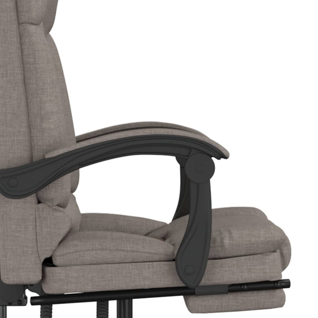 Bürostuhl mit Massagefunktion Taupe Stoff