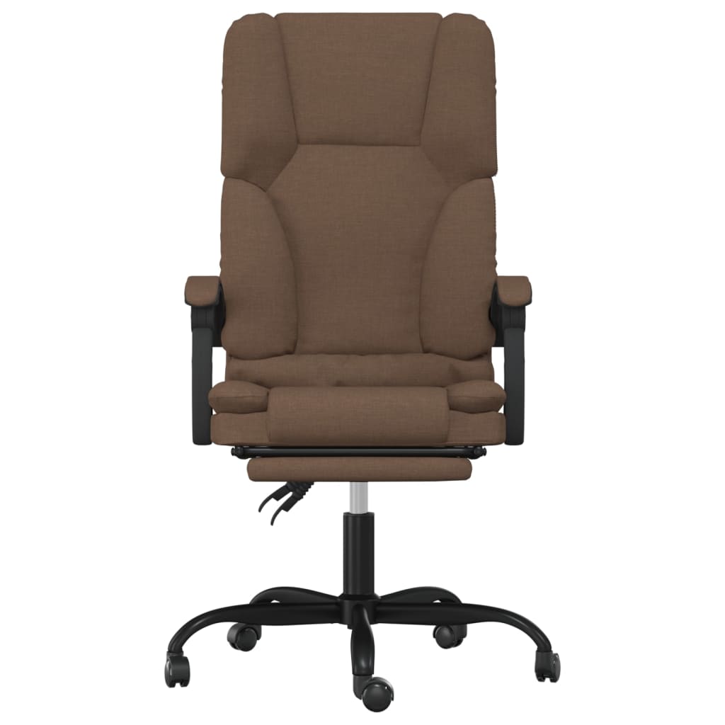 Bürostuhl mit Massagefunktion Braun Stoff