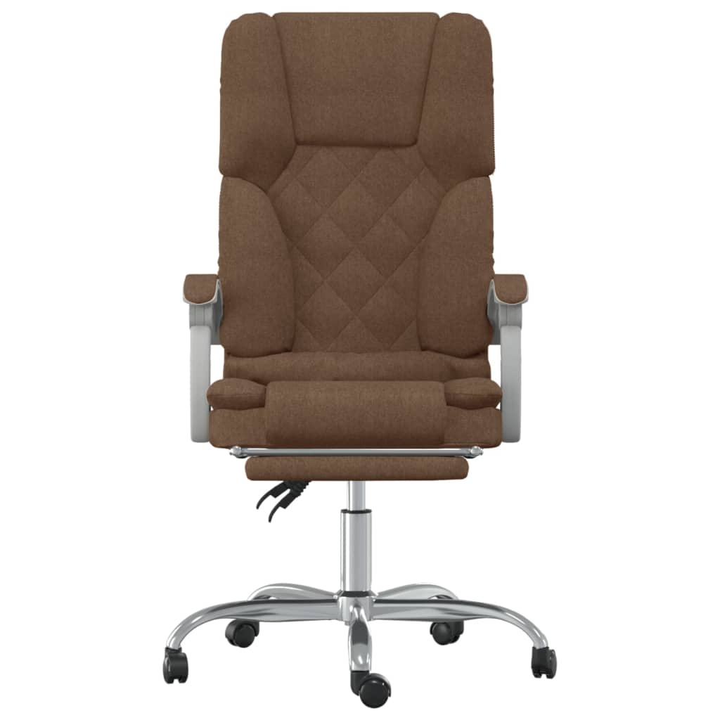 Bürostuhl mit Massagefunktion Braun Stoff