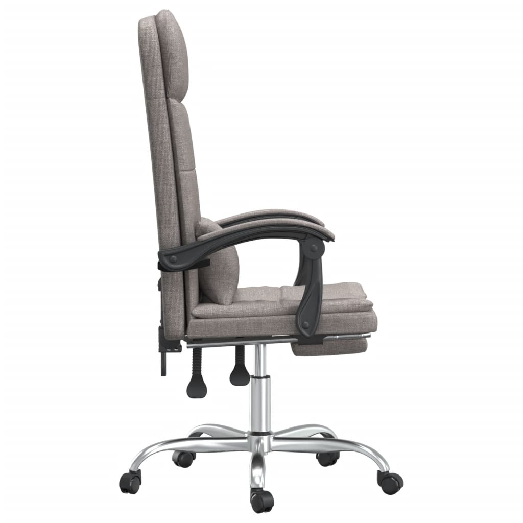 Bürostuhl mit Massagefunktion Taupe Stoff