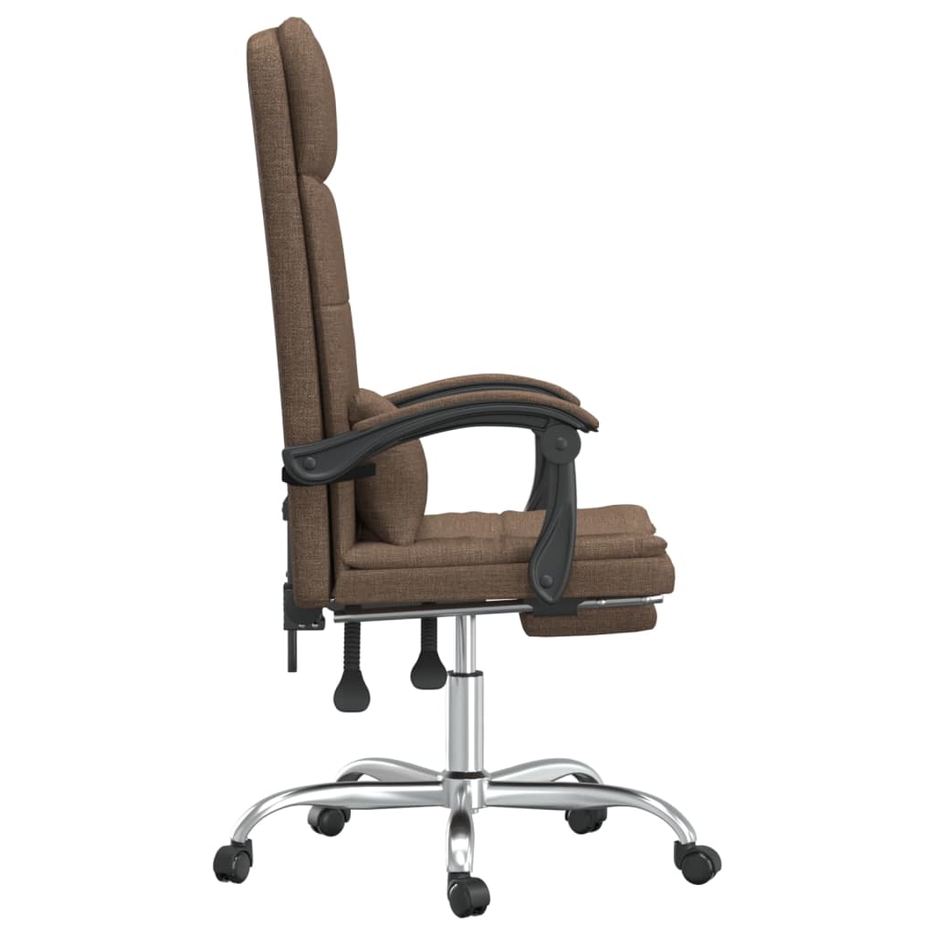 Bürostuhl mit Massagefunktion Braun Stoff