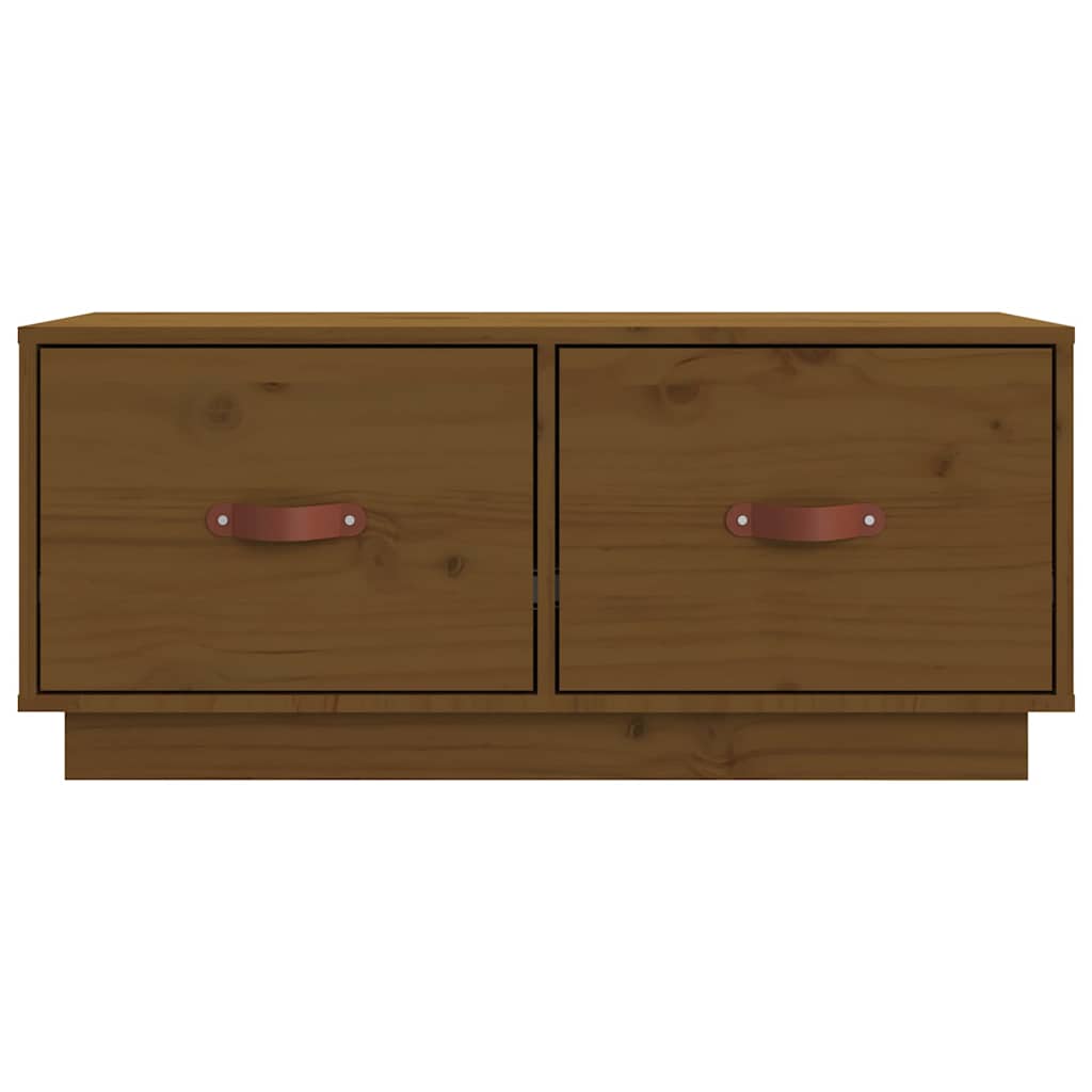 TV-Schrank Honigbraun 80x34x35 cm Massivholz Kiefer