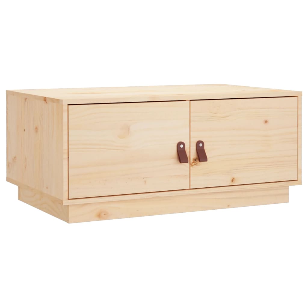 Table basse 80x50x35 cm en bois de pin massif