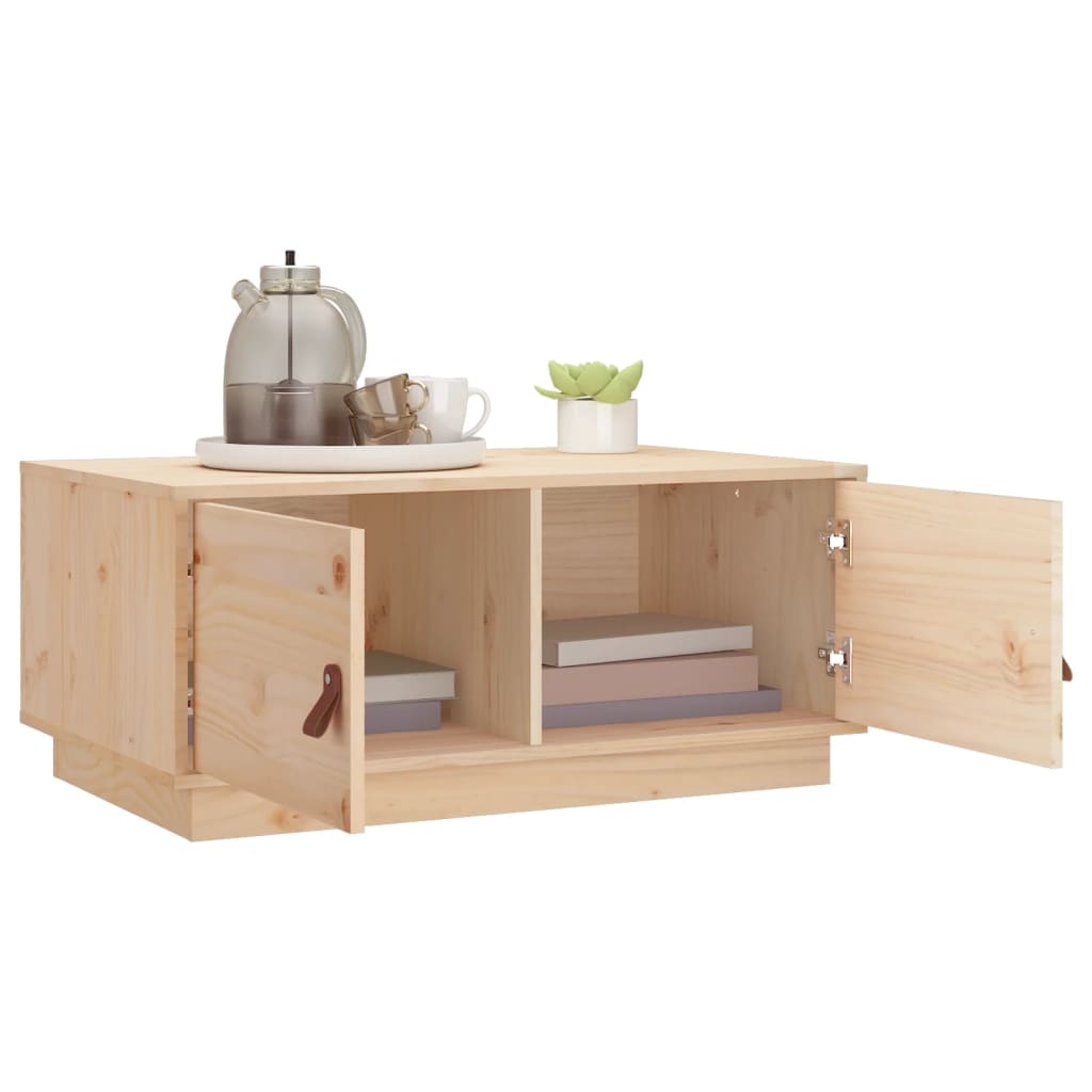 Table basse 80x50x35 cm en bois de pin massif