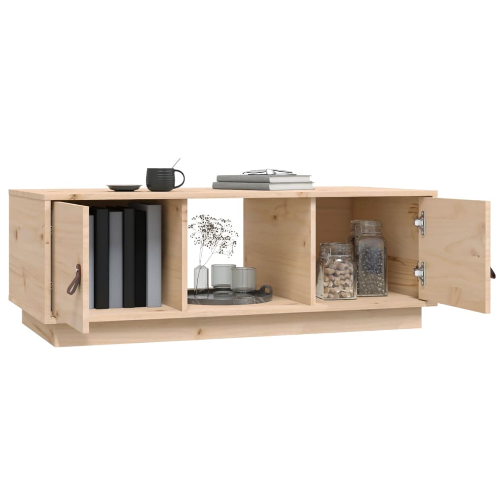 vidaXL table basse 100x50x35 cm bois de pin massif