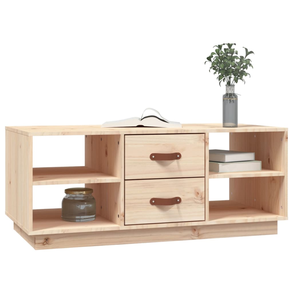 Table basse 100x50x41 cm en bois de pin massif