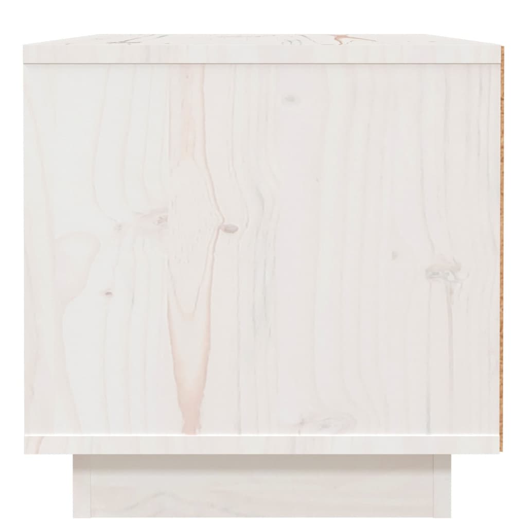 Bedside tables 2 pcs. White 40x34x35 cm solid pine wood