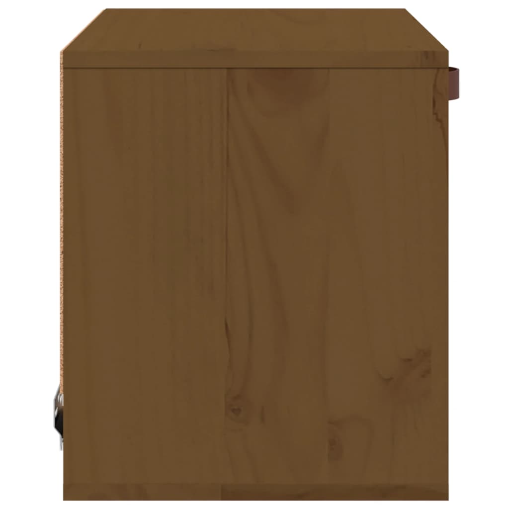 Armoire murale marron miel 40x30x35 cm en bois de pin massif